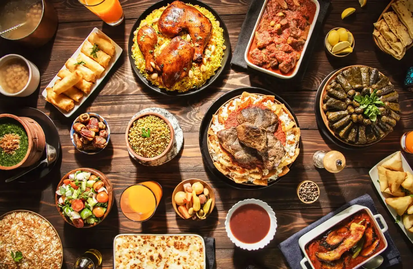 Al-Muizz Street lit up during Ramadan night in Cairo Egyptian Cuisines.cuisine to try in egypt