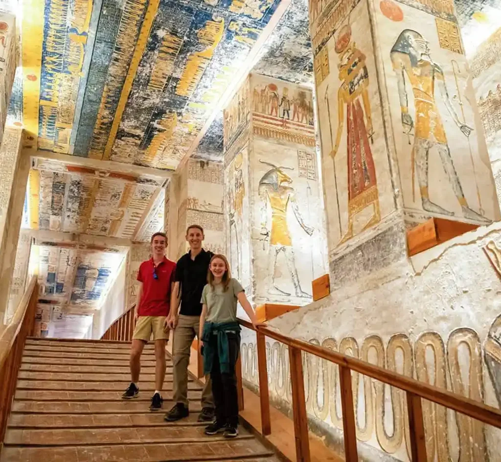 A-great-shot-of-some-tourists-from-inside-the-Valley-of-the-Kings-in-Luxor