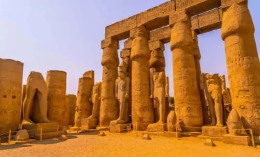 7-Day Cairo & Nile Cruise Tour by Flight A-picture-of-some-statues-from-inside-Luxor-Temple