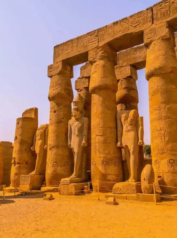 7-Day Cairo & Nile Cruise Tour by Flight A-picture-of-some-statues-from-inside-Luxor-Temple