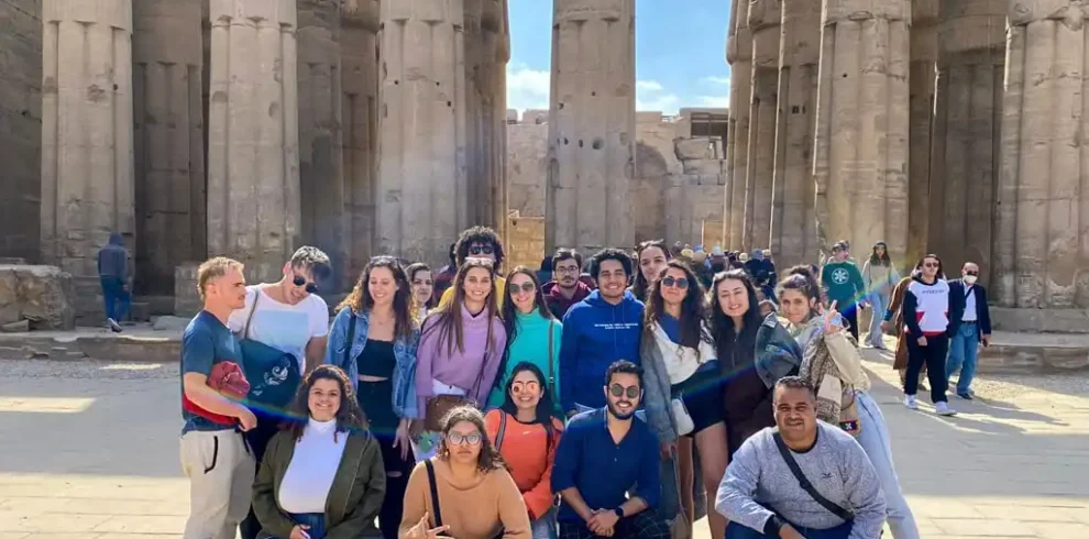 8 Days Cairo and Nile Cruise with Abu Simbel A-special-shot-of-one-of-our-wonderful-groups-in-Luxor