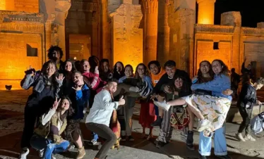 10 Day Tour Cairo, Nile Cruise & Relaxation in Hurghada A-wonderful-photo-from-one-of-our-wonderful-groups-in-front-of-Kom-Ombo-Temple-at-night