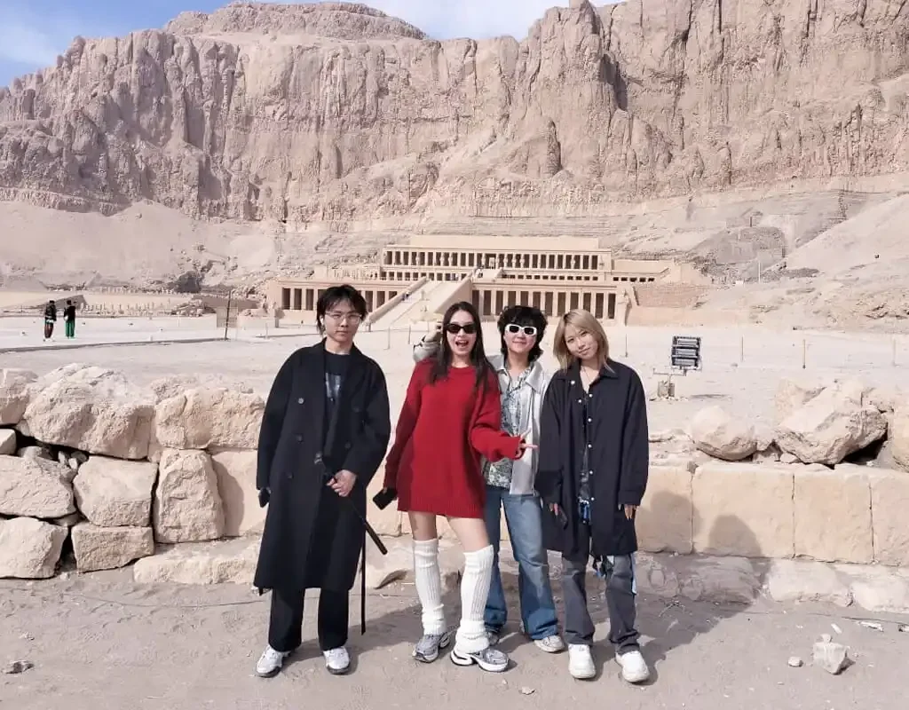 9 Day Cairo, Nile Cruise & Hurghada Experience A-wonderful-photo-of-one-of-our-visitors-in-front-of-Hatshepsut-Temple