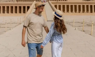 3 Day Luxor and Aswan With Abu Simbel A-wonderful-photo-of-the-couple-in-front-of-Hatshepsut-Temple