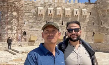 4 Days Cairo and Alexandria - Egypt Short Break wonderful-shot-of-one-of-our-clients-in-front-of-Saladin-Citadel