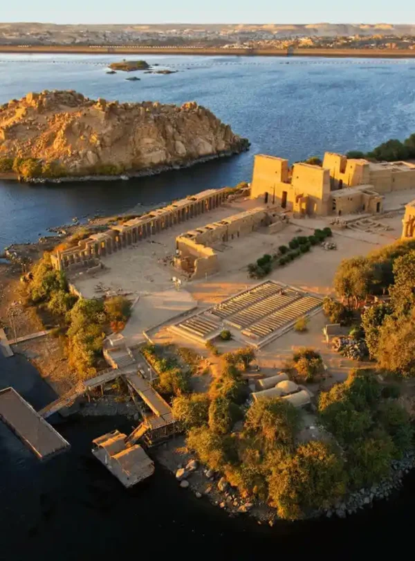 6 Days Cairo and Aswan with Abu Simbel Temple Philae-Temple-Island-from-the-top