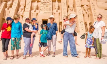 A-wonderful-picture-of-a-family-in-front-of-Abu-Simbel-Temple