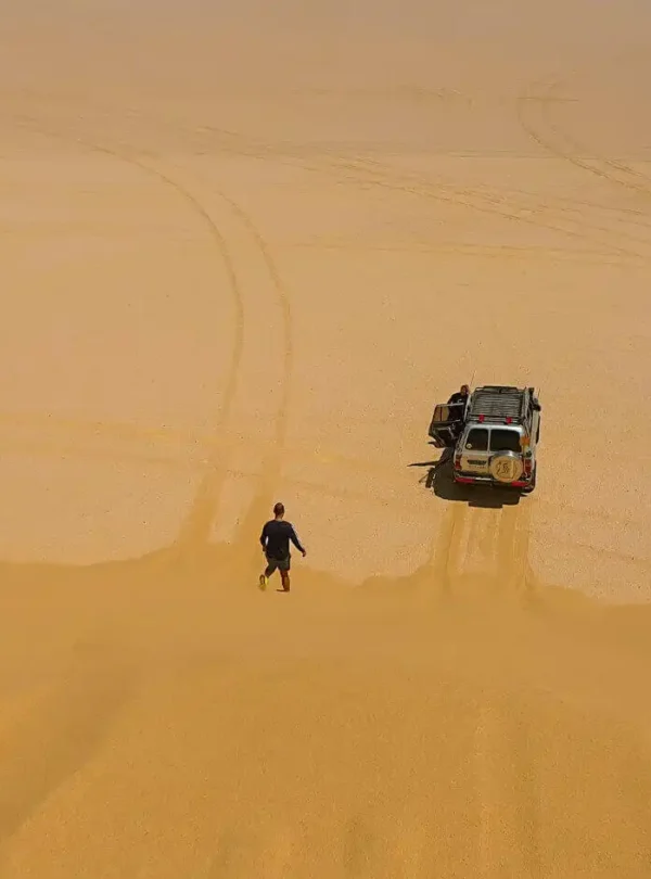 Pictures-of-a-couple-from-a-jeep-safari Bahariya Oasis Djara Cave