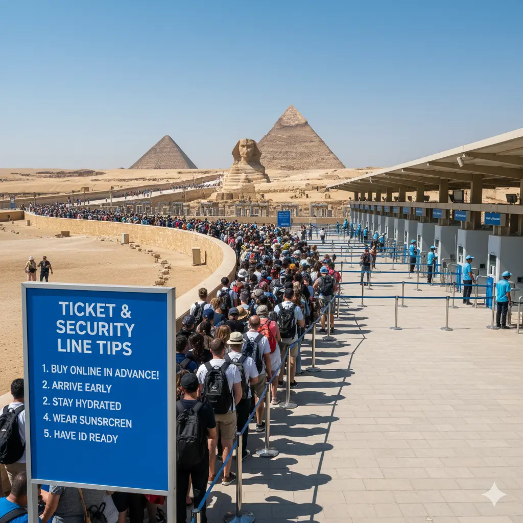 Ticket and security line tips