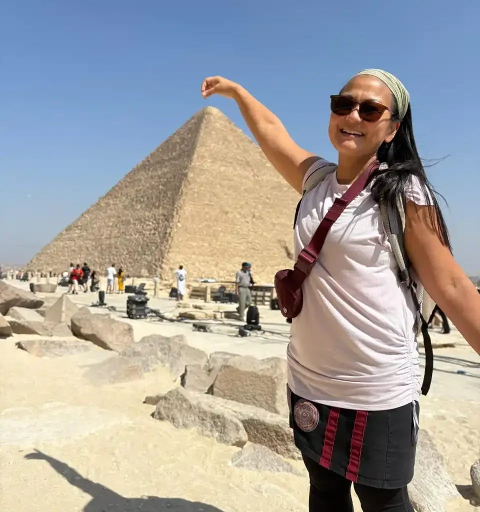 Panorama of the Pyramids of Giza