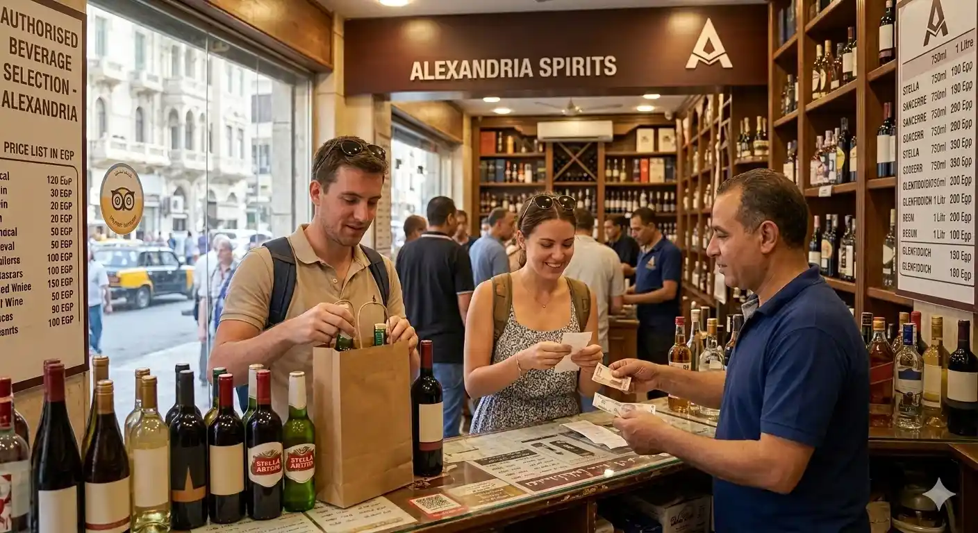 buying alcohol in egypt duty free licensed shops