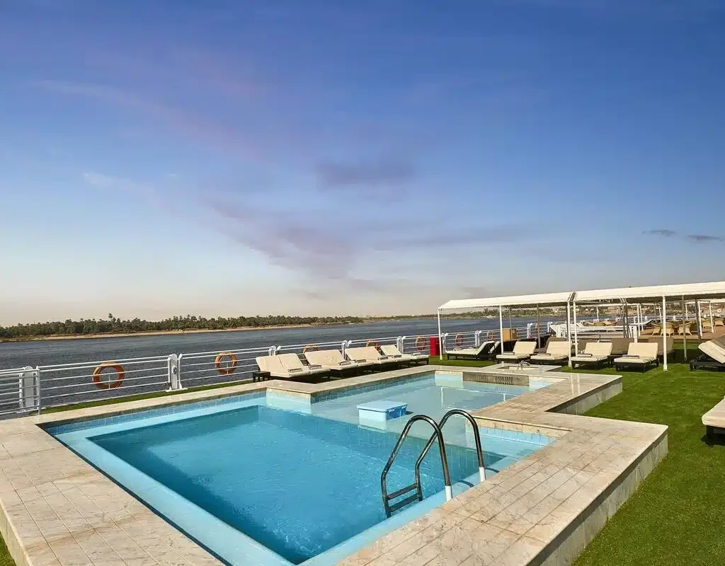 Movenpick Sunray Nile Cruise 2026: 5-Star Swiss Luxury from $890 sun deck swimming pool