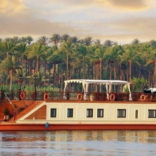 Sonesta Amirat Dahabiya 2026 luxury dahabiya sailing between Luxor and Aswan