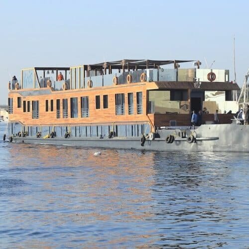 Iris Dahabiya Nile Cruise 2026 boutique sailing between Aswan and Luxor
