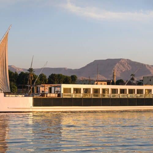 Lumiere Luxury Dahabiya sailing on the Nile