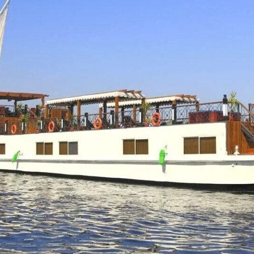 Merit I Dahabiya sailing on the Nile in Egypt