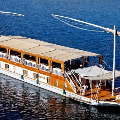 Amoura Dahabiya Nile Cruise sailing on the Nile
