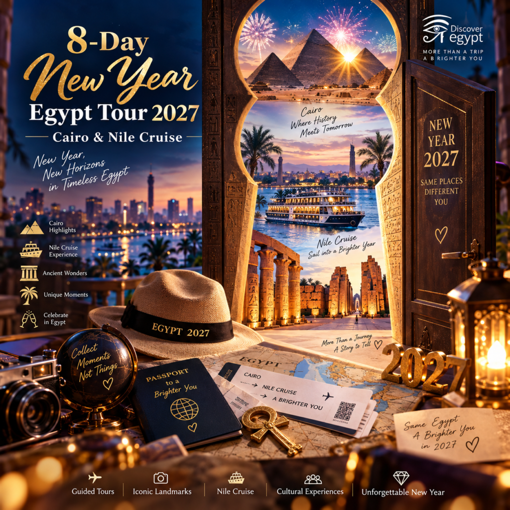 8-Day New Year Egypt Tour 2027 – Cairo, Luxor, Aswan and Nile Cruise