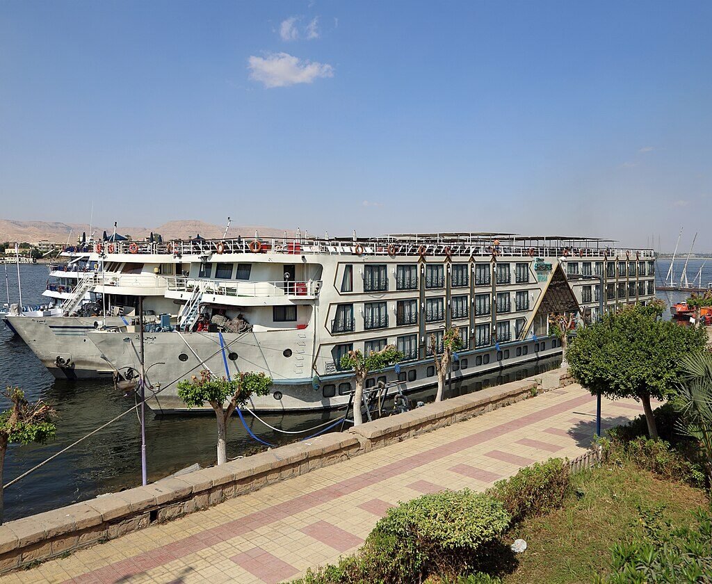 Princess Sarah II Nile cruise vessel on the Nile at Luxor