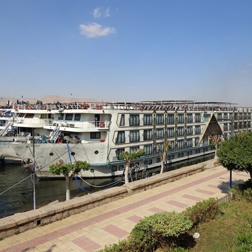 Princess Sarah II Nile cruise vessel on the Nile at Luxor