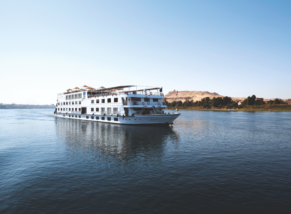 All Tour JAZ Imperial Nile Cruise ship exterior on the Nile